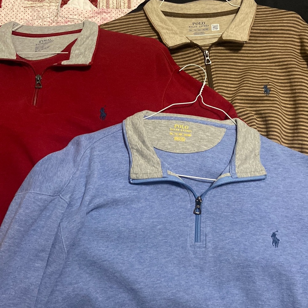 Extra soft bundle of Polo quarter zips!
